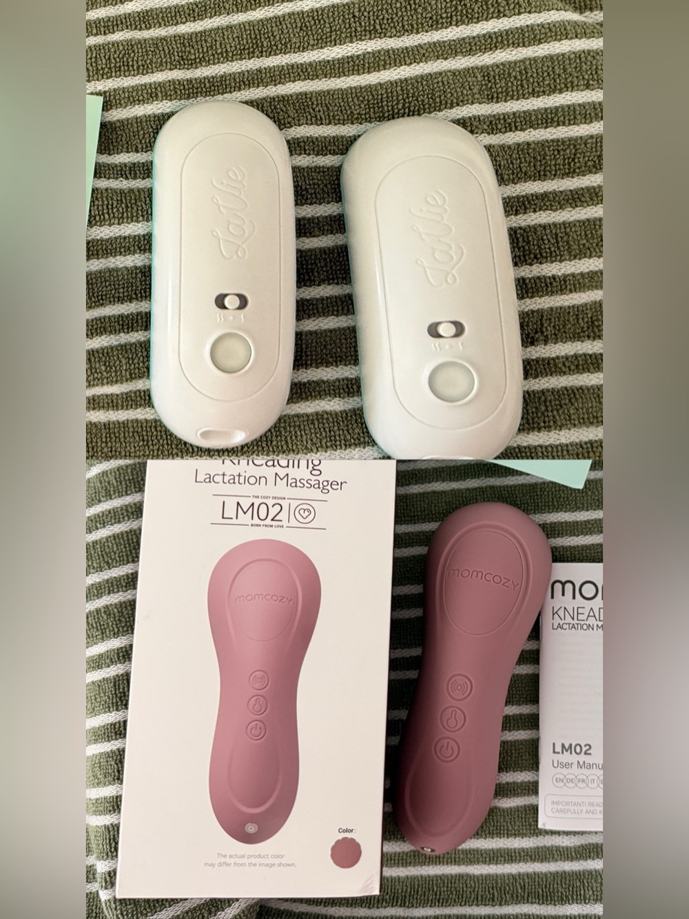 Bundle La Vie Heating massager & Momcozy Kneading Lactation Massager